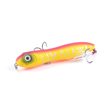 Luya Floating Type Fishing Bait Plastic Hard Bait Feather Hook